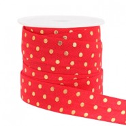 Elastisches Band 15mm dots Red